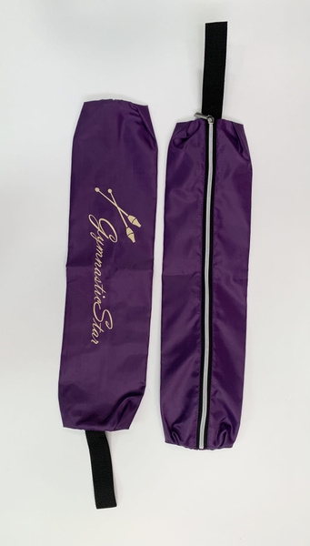VARIANT 310 GS Gymnastics Clubs Case, Golden Embroidery. EGGPLANT view 5