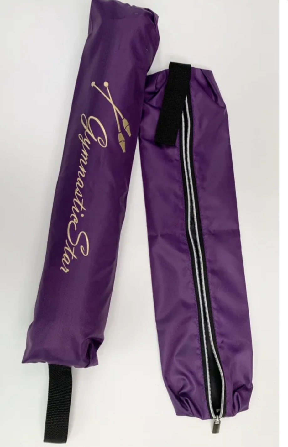 VARIANT 310 GS Gymnastics Clubs Case, Golden Embroidery. EGGPLANT view 3