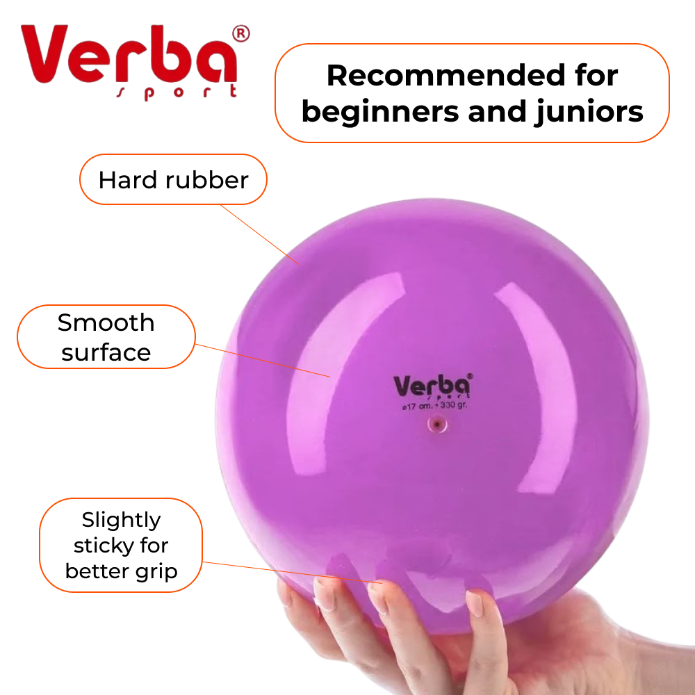 VERBA Sport Gymnastic ball Juniors 17 cm monochrome. (Lilac) view 2