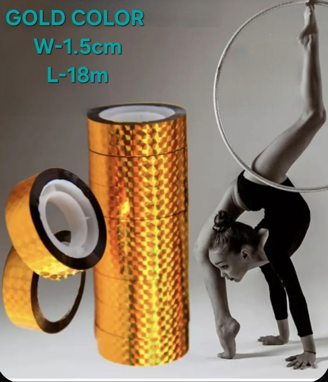 RG Tape for Gymnastics Hoop and Clubs (Gold) view 5