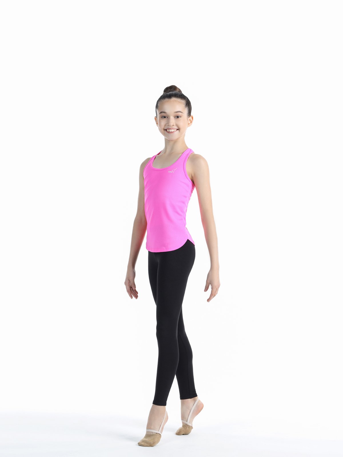 SOLO Racerback tank top, polyester RG414-118 (34-42) Pink Neon