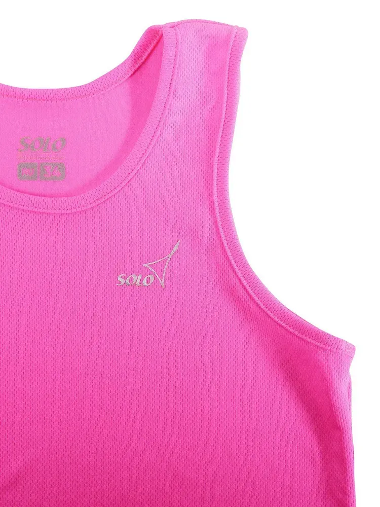 SOLO Racerback tank top, polyester RG414-118 (34-42) Pink Neon view 4