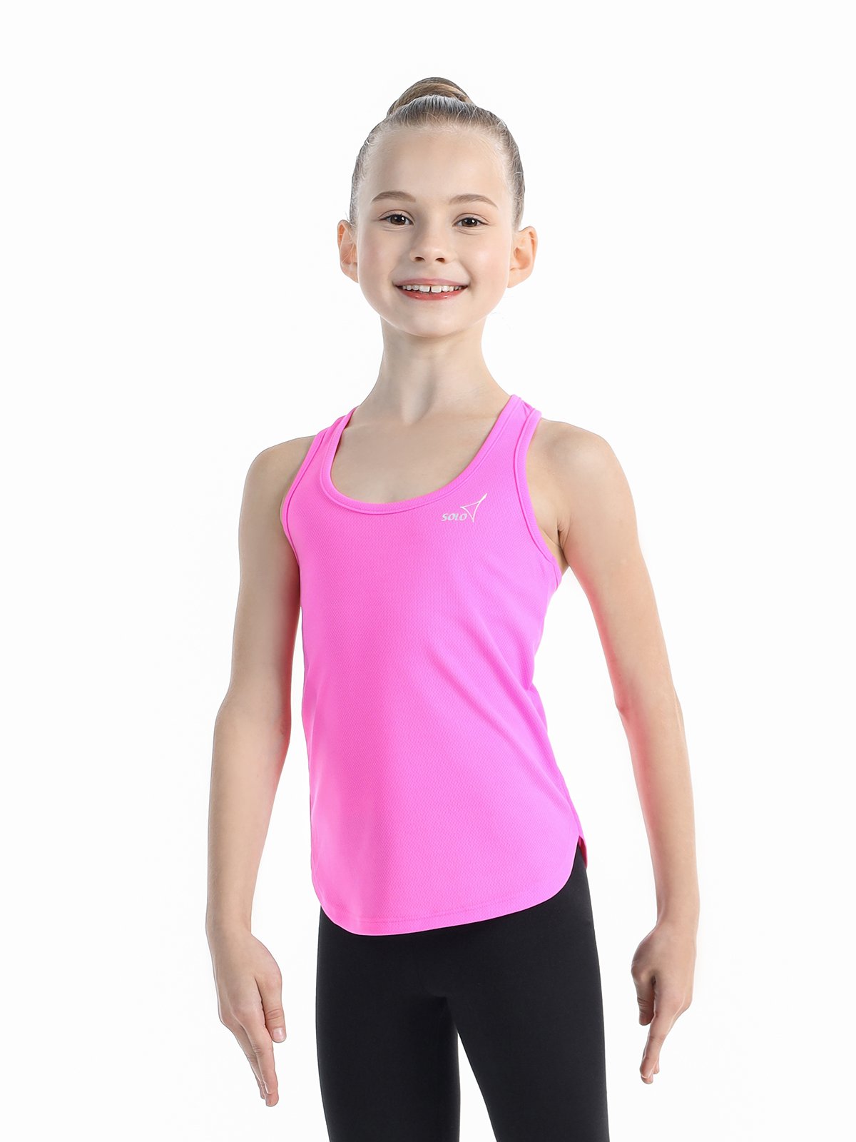 SOLO Racerback tank top, polyester RG414-118 (34-42) Pink Neon view 2