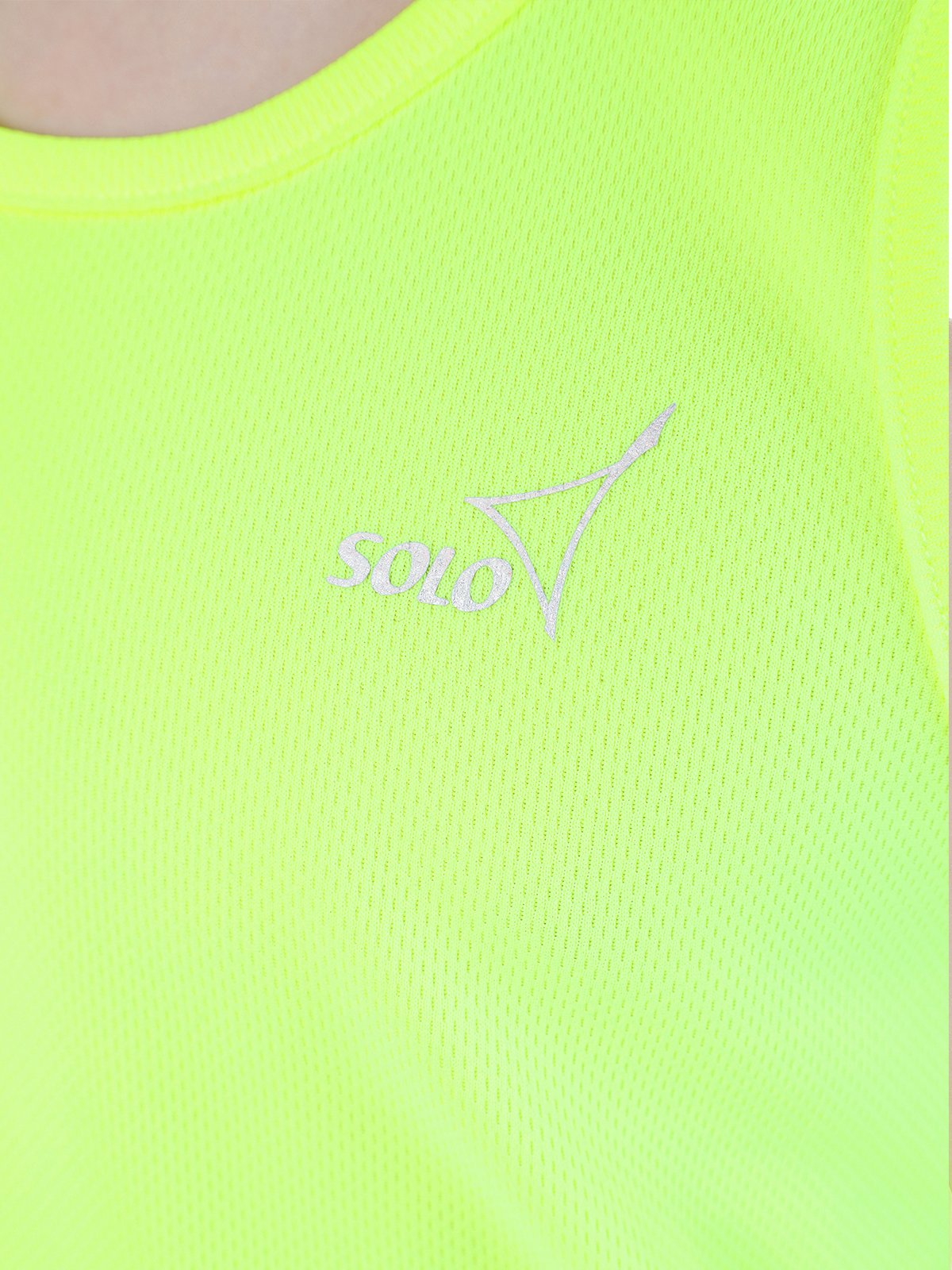 SOLO Loose fit scoop neck tank top  RG415-117 (32-40) Yellow Neon view 5