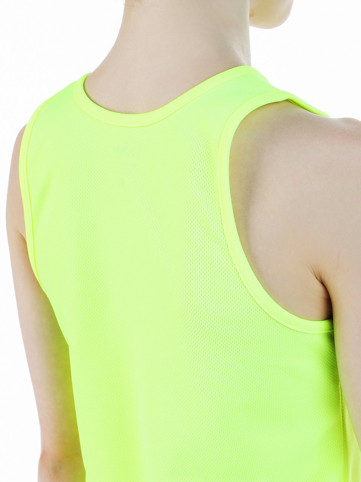 SOLO Loose fit scoop neck tank top  RG415-117 (32-40) Yellow Neon view 4