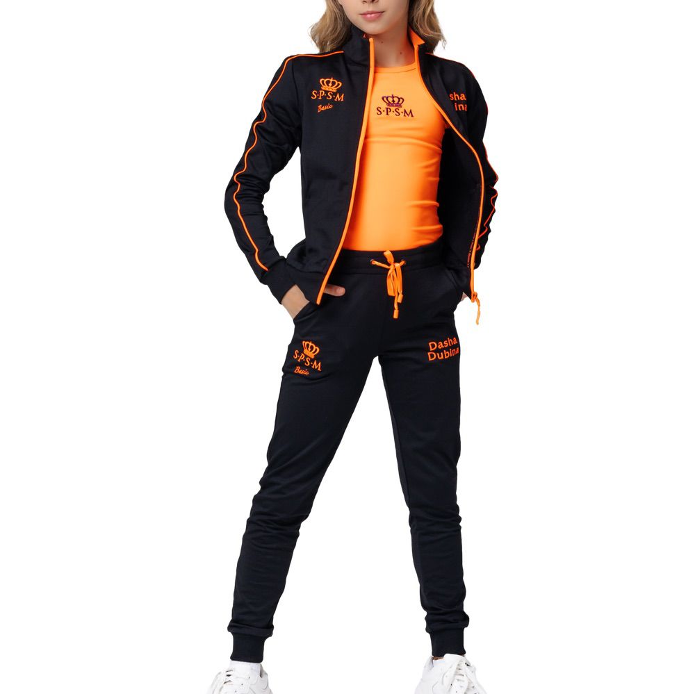SPSM Track Suit Basic, Black-Orange. view 2