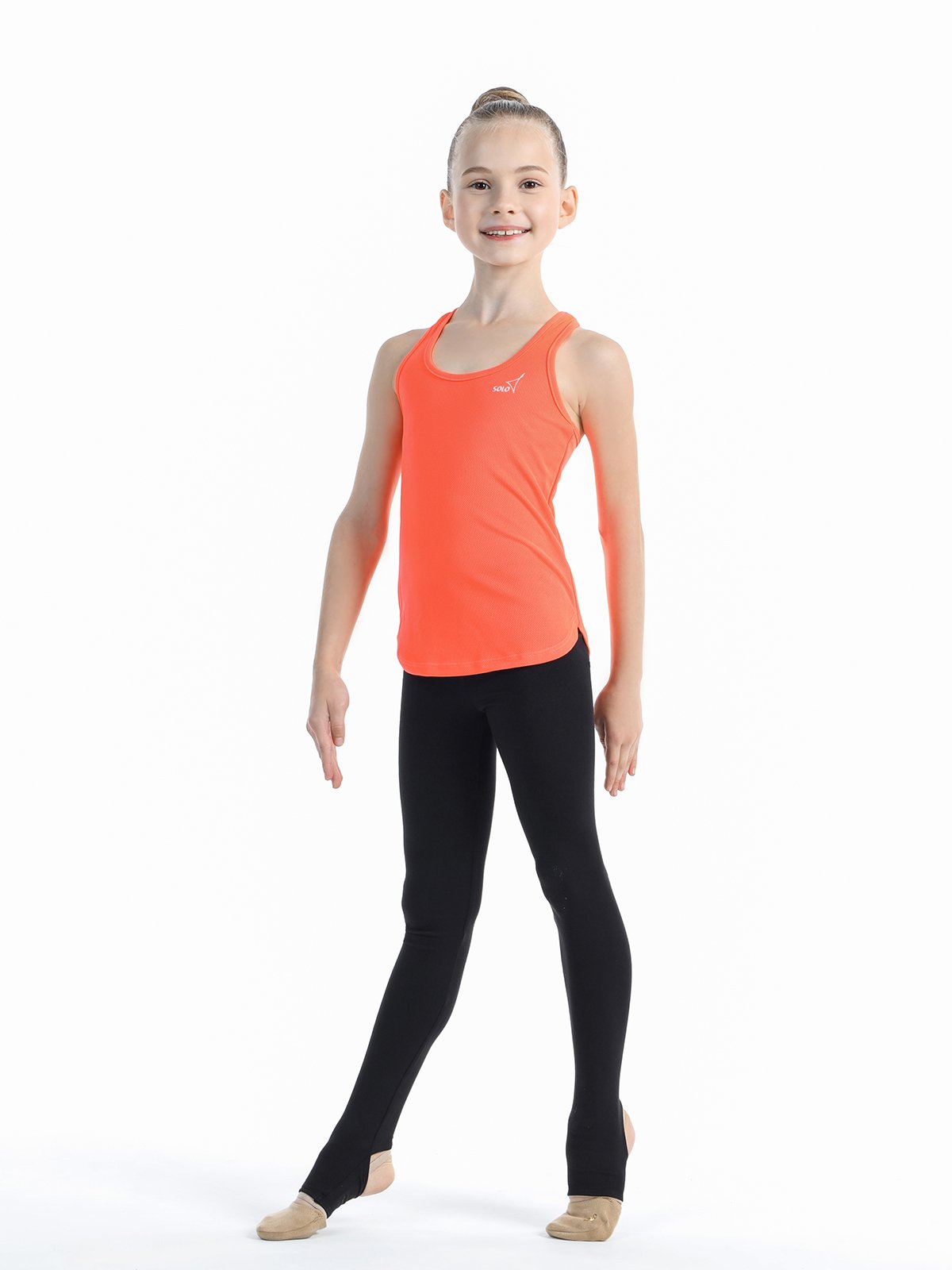 SOLO Racerback tank top, polyester, Orange Neon RG414-116 (32-42)