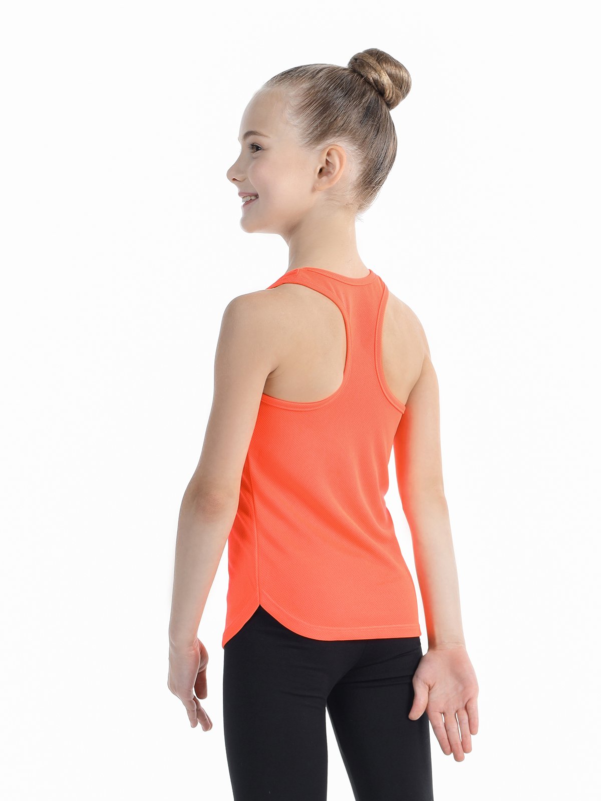SOLO Racerback tank top, polyester, Orange Neon RG414-116 (32-42) view 4