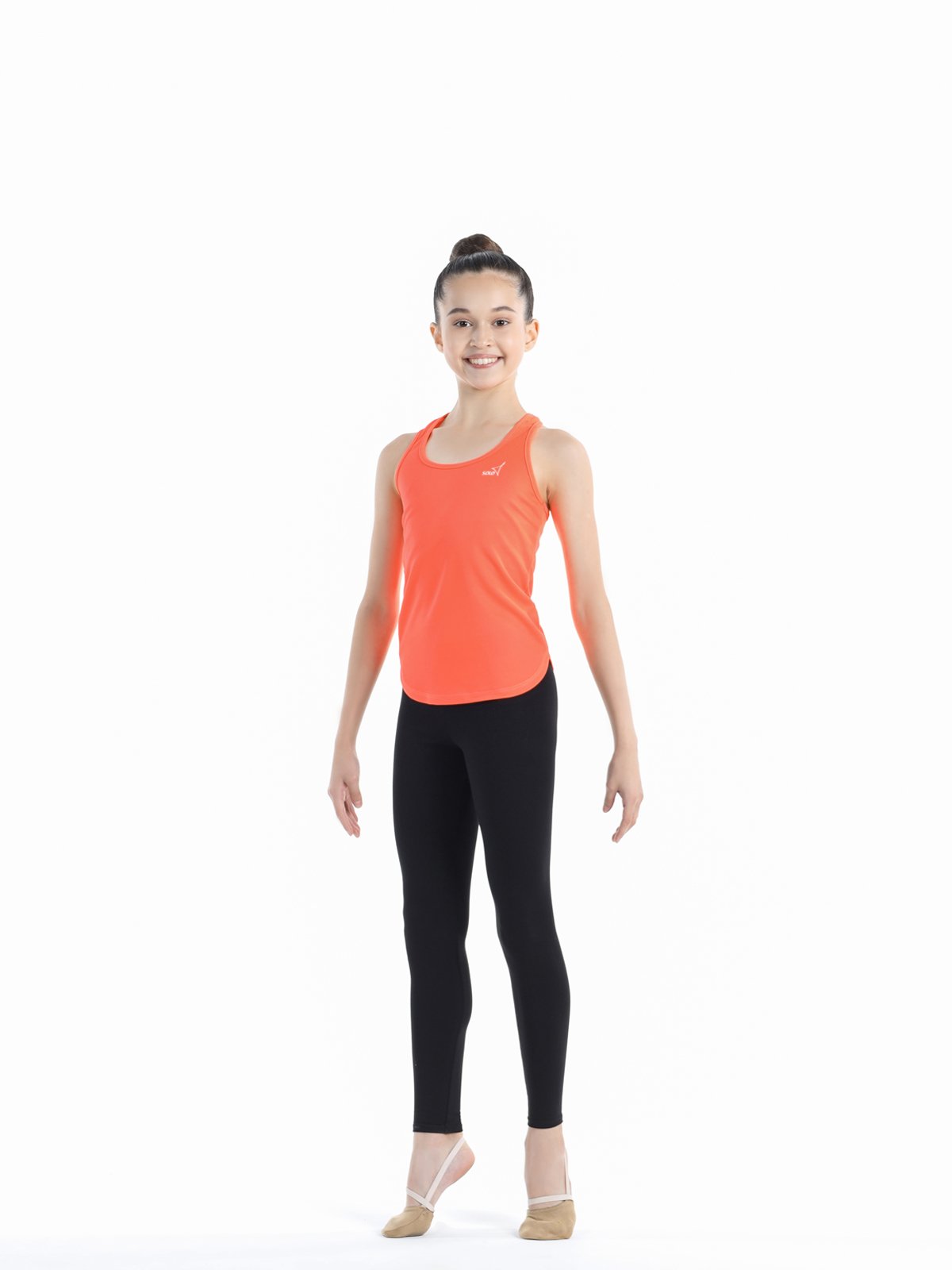 SOLO Racerback tank top, polyester, Orange Neon RG414-116 (32-42) view 6