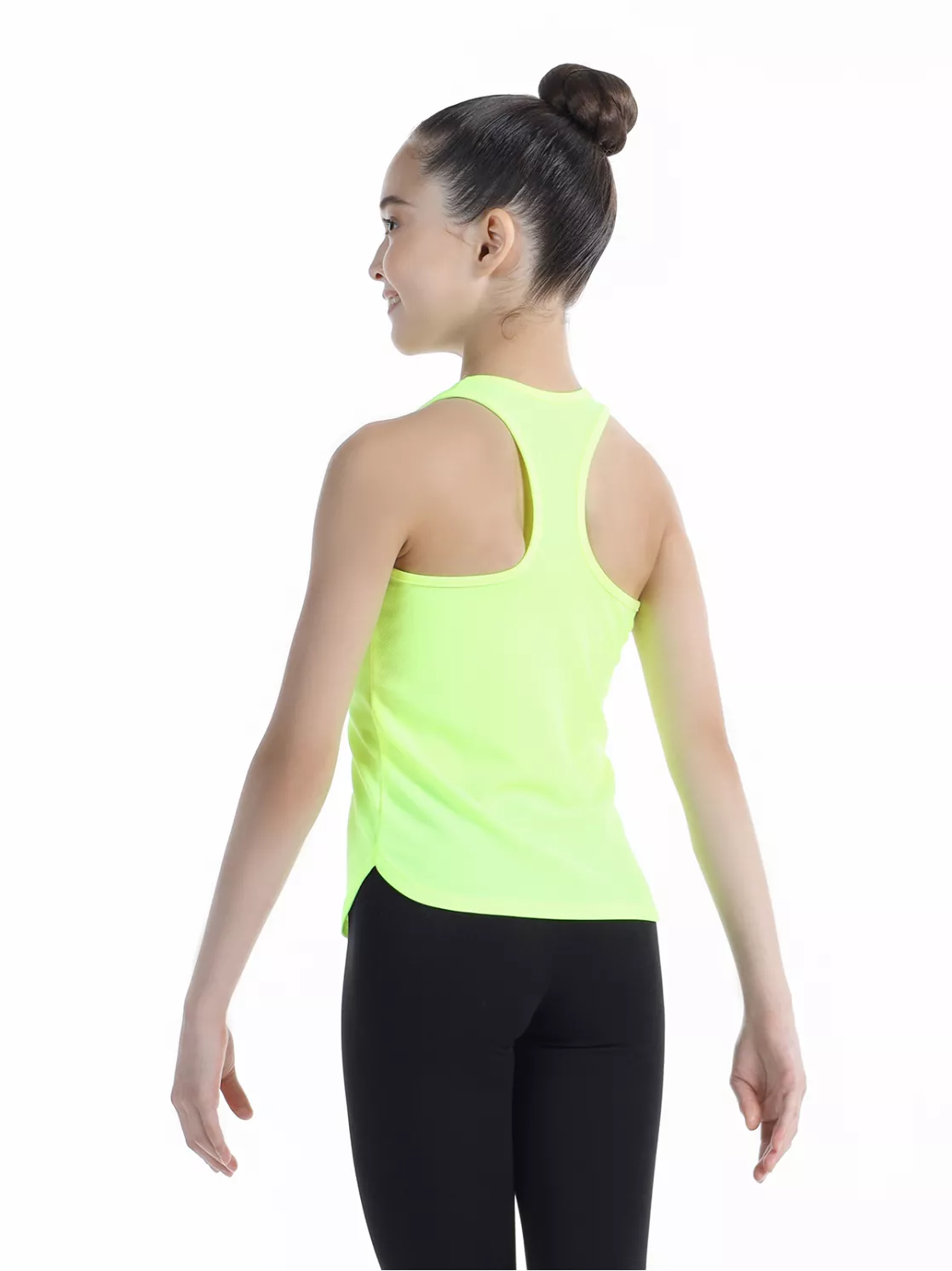 SOLO Racerback tank top, polyester, Yellow Neon RG414-117 (32-42) view 2