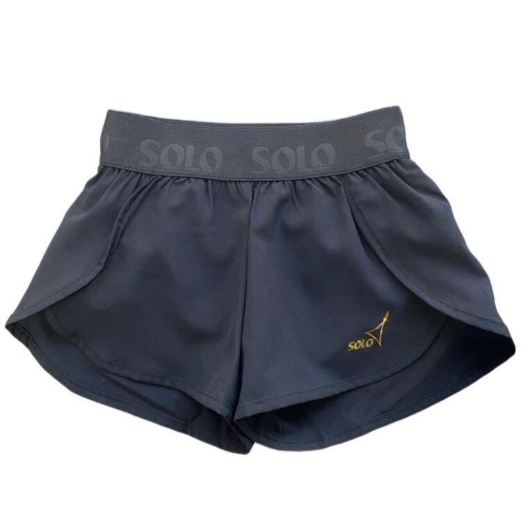 SOLO Double-layered shorts with briefs, Black RG769-107 (34-42)
