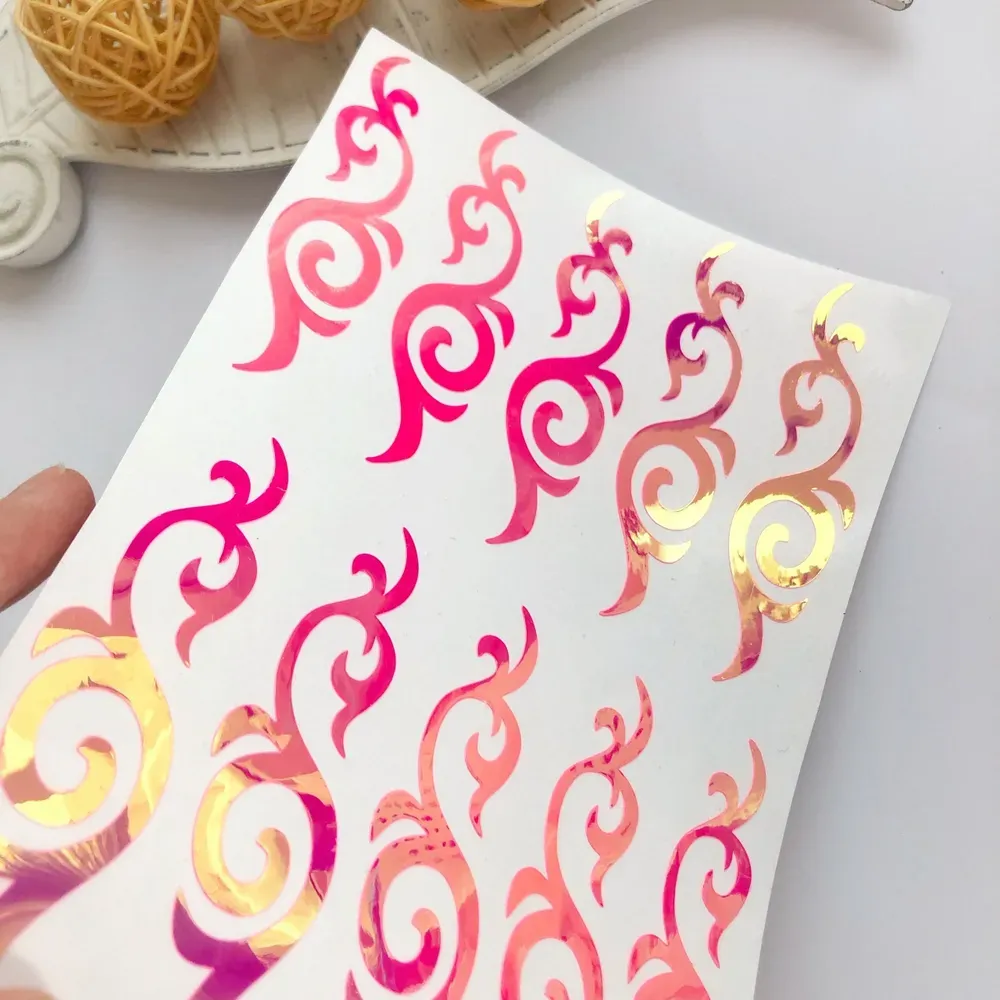 No. 11 Ornament sticker, Wrapping for hoop/clubs (PINK HOLOGRAM) view 2
