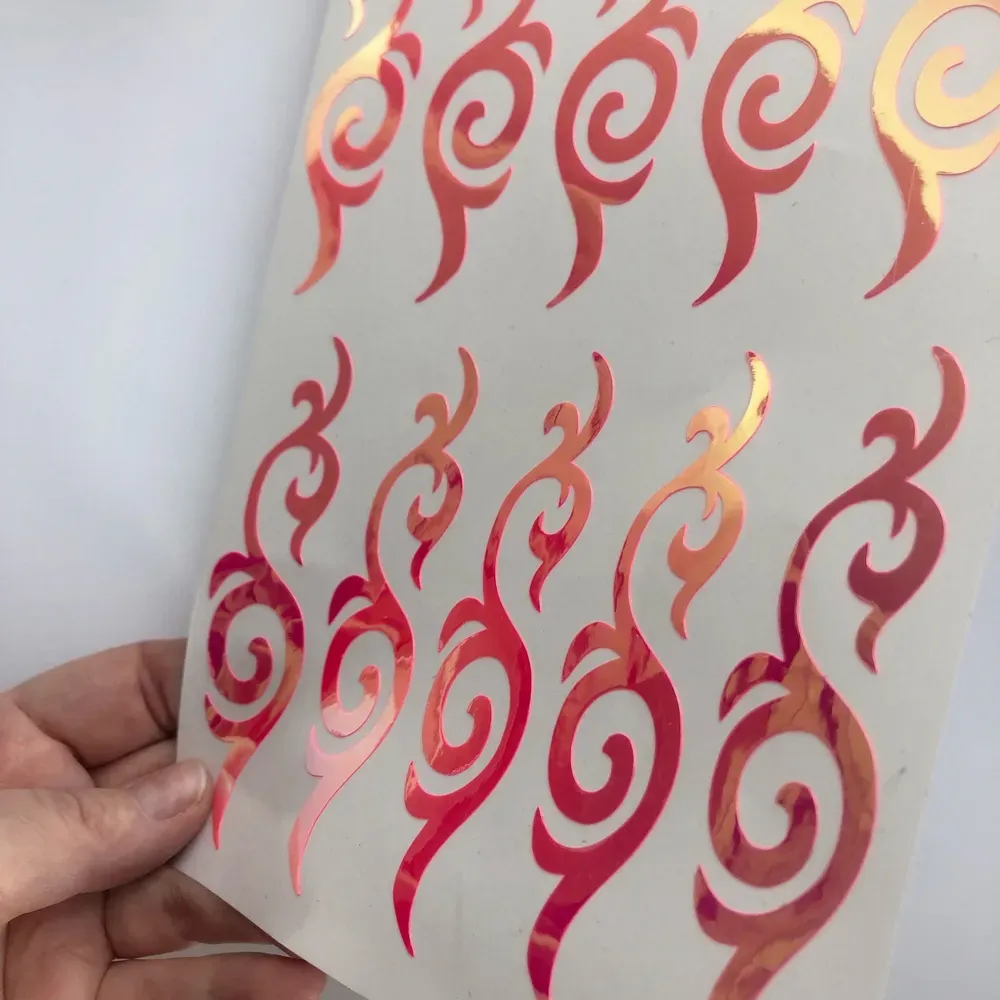 No. 11 Ornament sticker, Wrapping for hoop/clubs (PINK HOLOGRAM) view 3