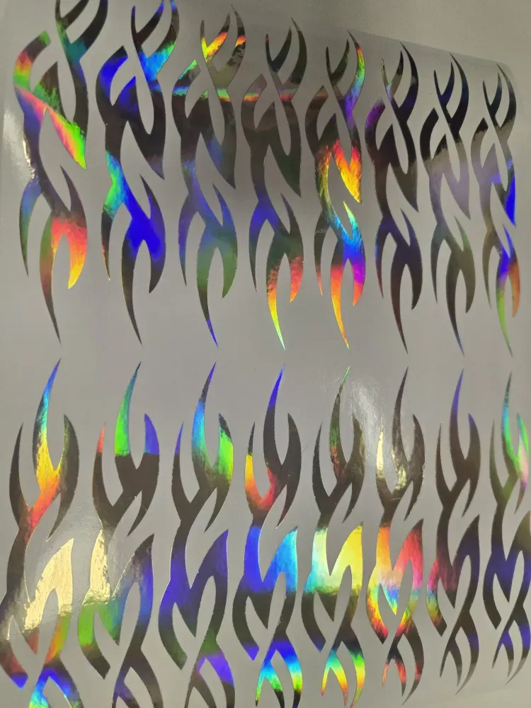 No. 27 Ornament sticker, Wrapping for hoop/clubs (SILVER HOLOGRAM)