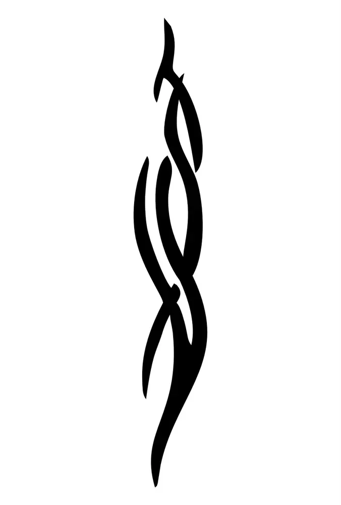 No. 21 Ornament sticker, Wrapping for hoop/clubs (BLACK) view 3
