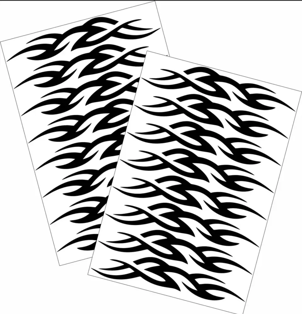 No. 23 Ornament sticker, Wrapping for hoop/clubs (BLACK) view 2