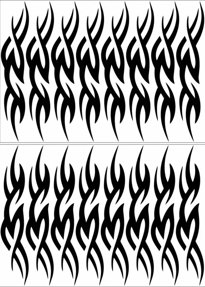 No. 23 Ornament sticker, Wrapping for hoop/clubs (BLACK)