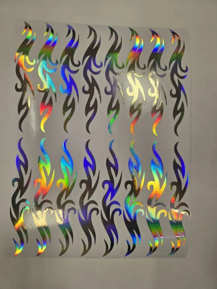 No. 29 Ornament sticker, Wrapping for hoop/clubs (SILVER HOLOGRAM)
