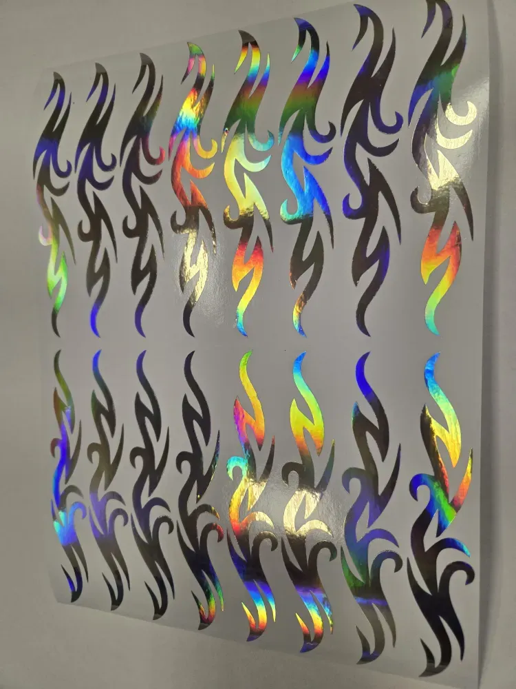 No. 29 Ornament sticker, Wrapping for hoop/clubs (SILVER HOLOGRAM) view 3