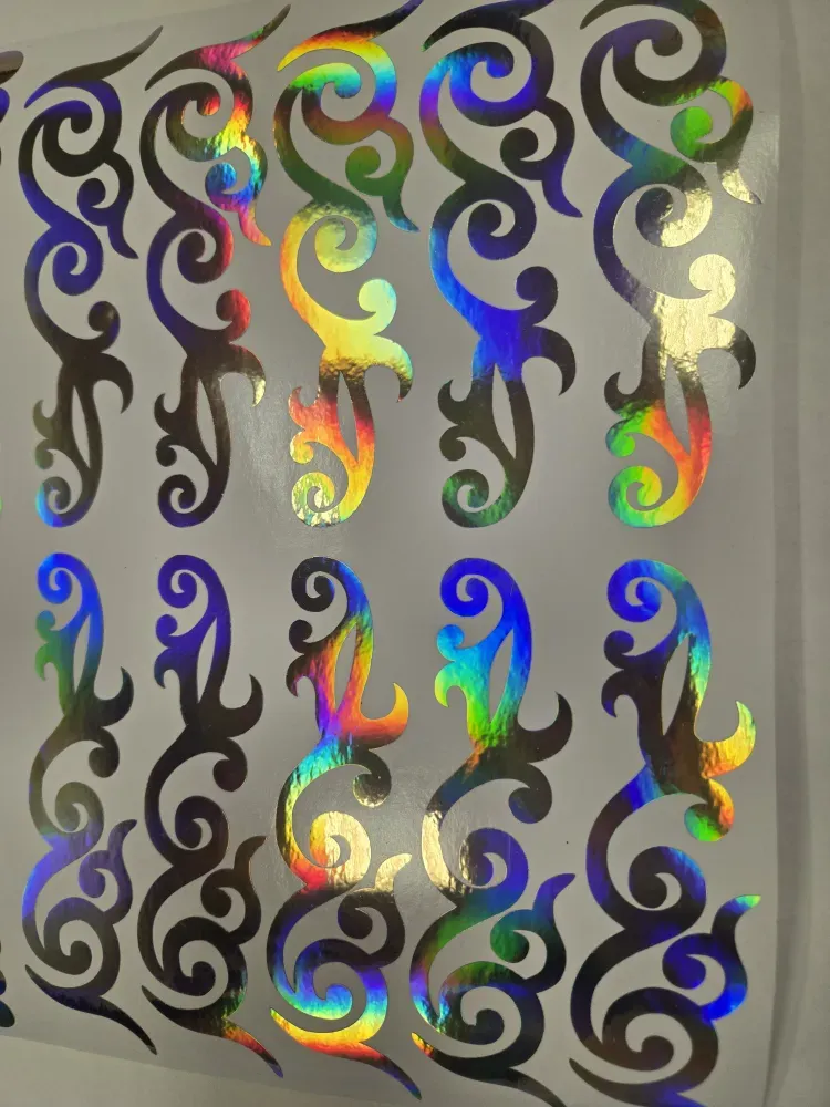 No. 30 Ornament sticker, Wrapping for hoop/clubs (SILVER HOLOGRAM) view 2
