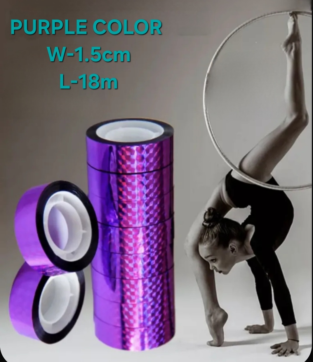 RG Tape for Gymnastics Hoop and Clubs (Purple) view 4
