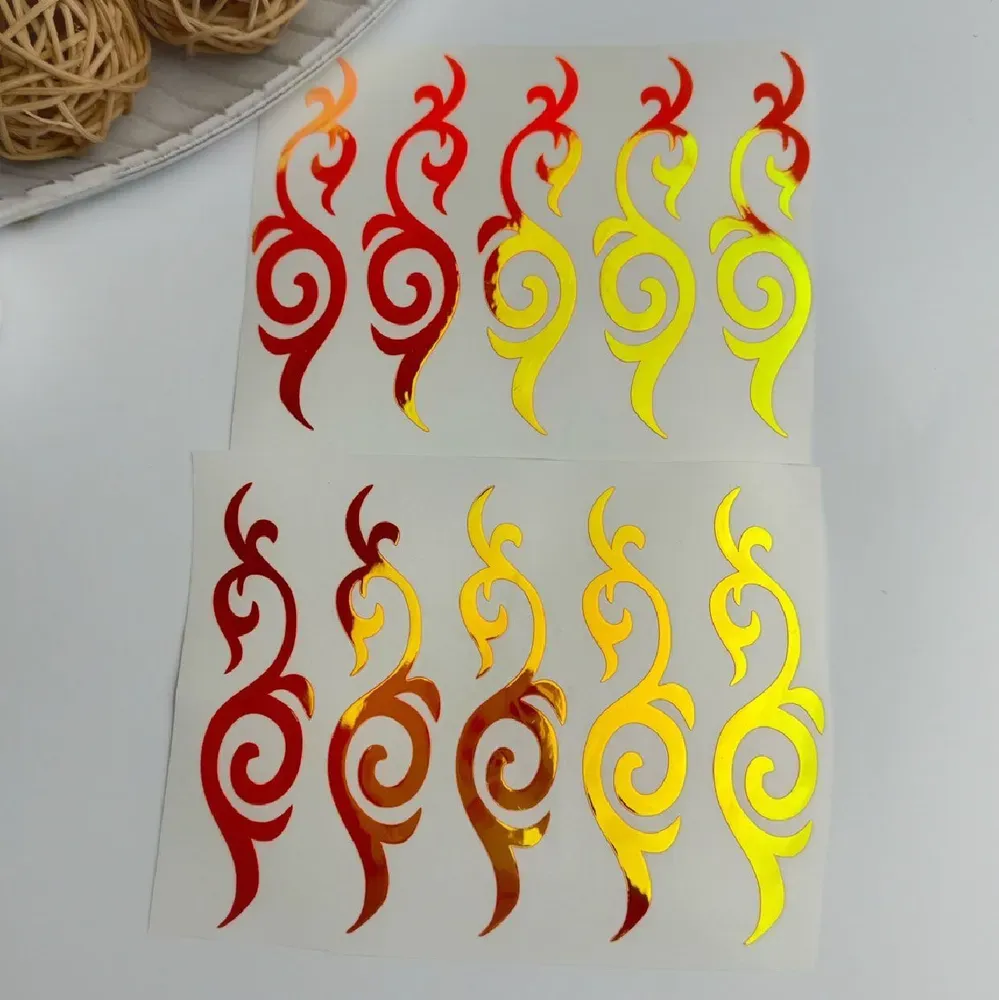 No. 6 Ornament sticker, Wrapping for hoop/clubs (ORANGE HOLOGRAM) view 2