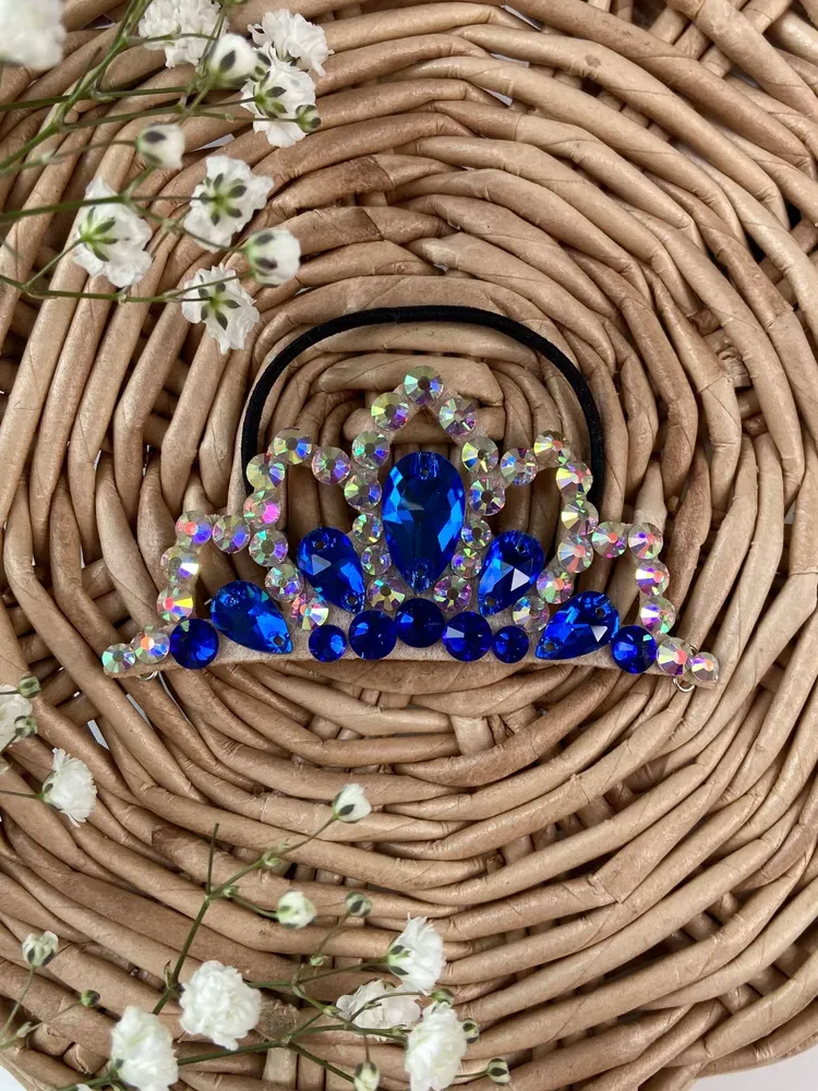 No. 9 RG Hair bun Crown (Blue) view 2