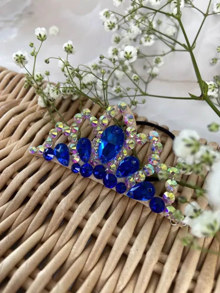 No. 9 RG Hair bun Crown (Blue)