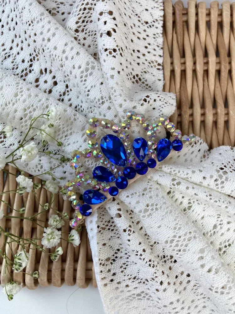 No. 9 RG Hair bun Crown (Blue) view 5