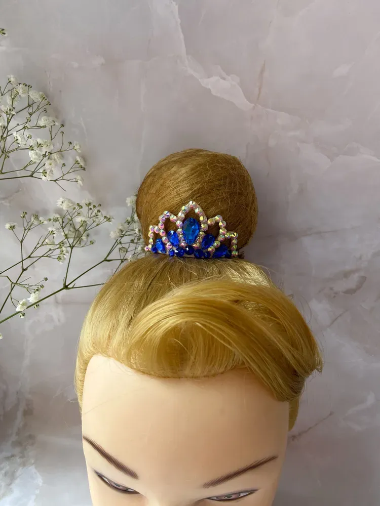 No. 9 RG Hair bun Crown (Blue) view 3