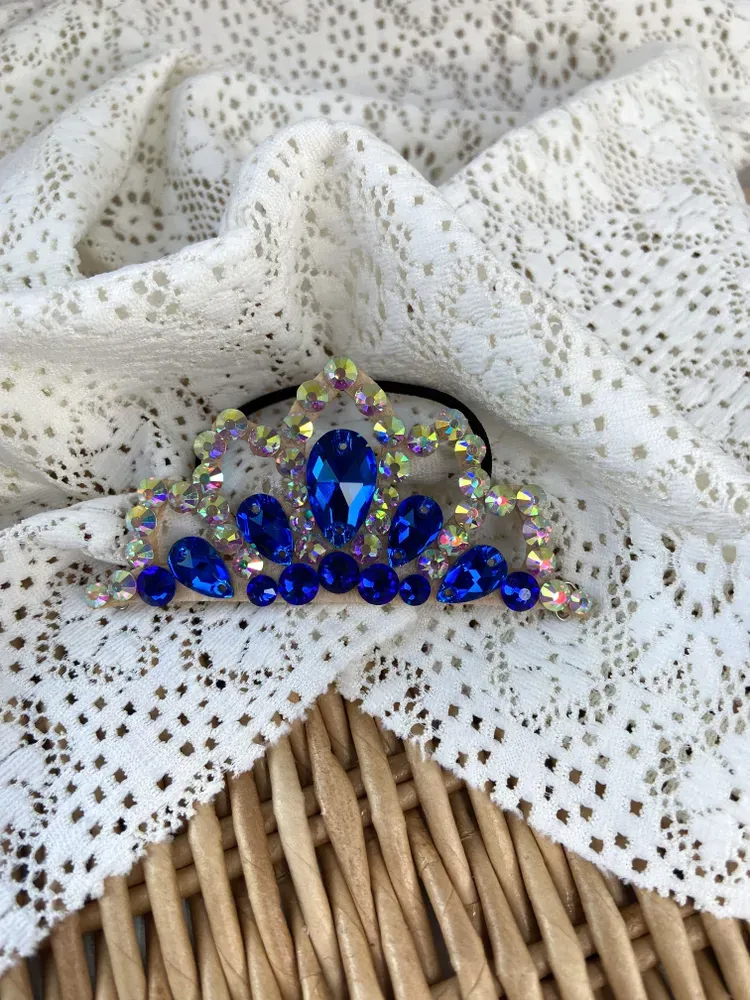 No. 9 RG Hair bun Crown (Blue) view 6