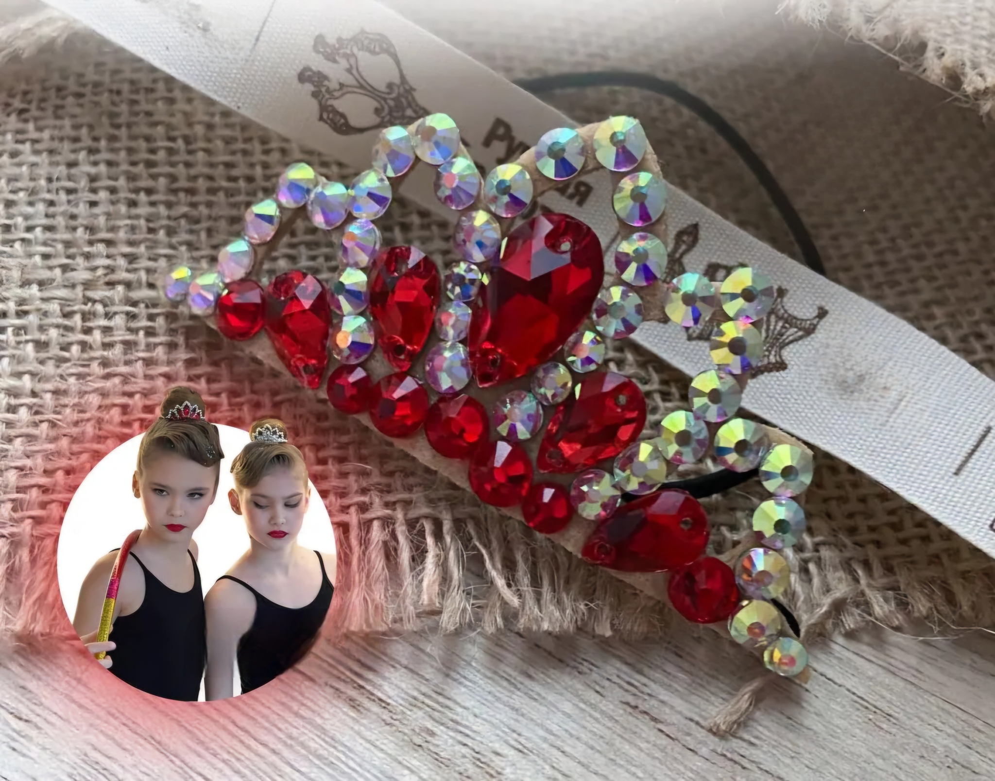 No. 10 RG Hair bun Crown (Red) view 3