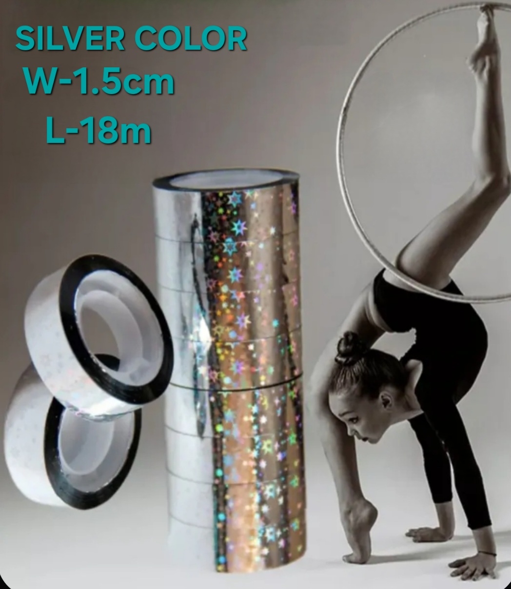 RG Tape for Gymnastics Hoop and Clubs (Silver) view 5