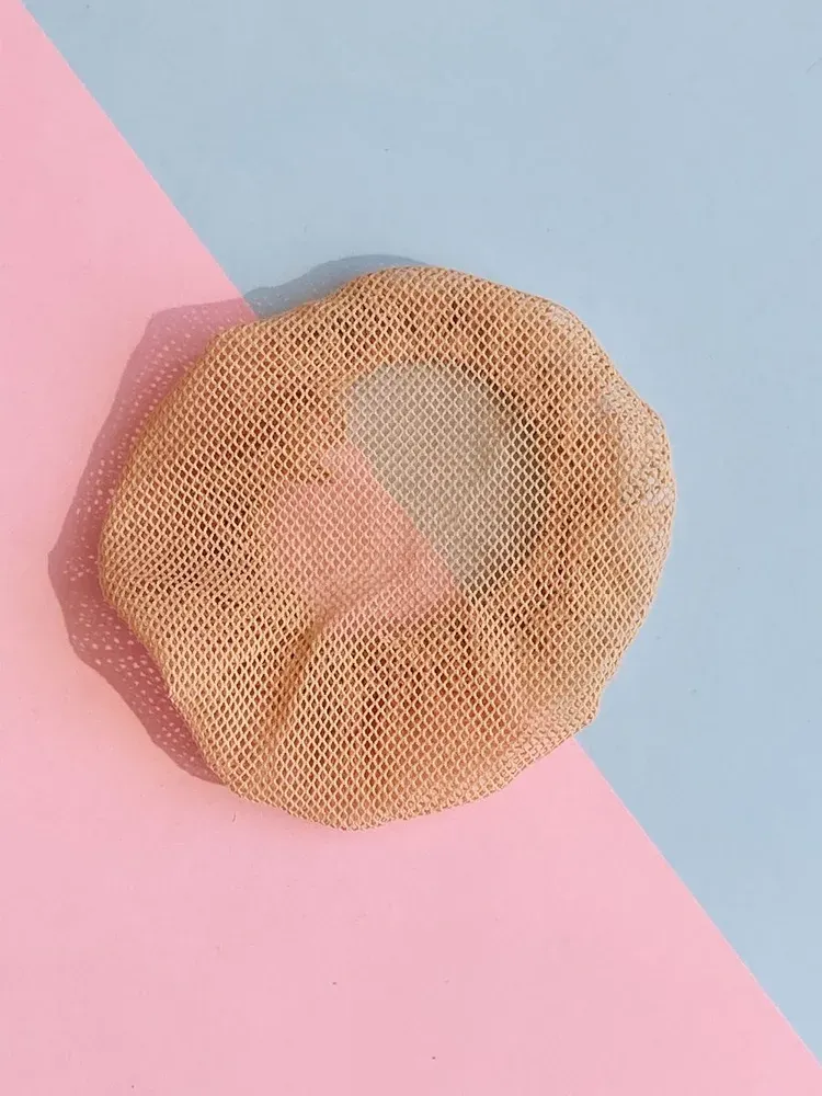 RG Elastic Hair Bun Net (Black/Beige) view 5