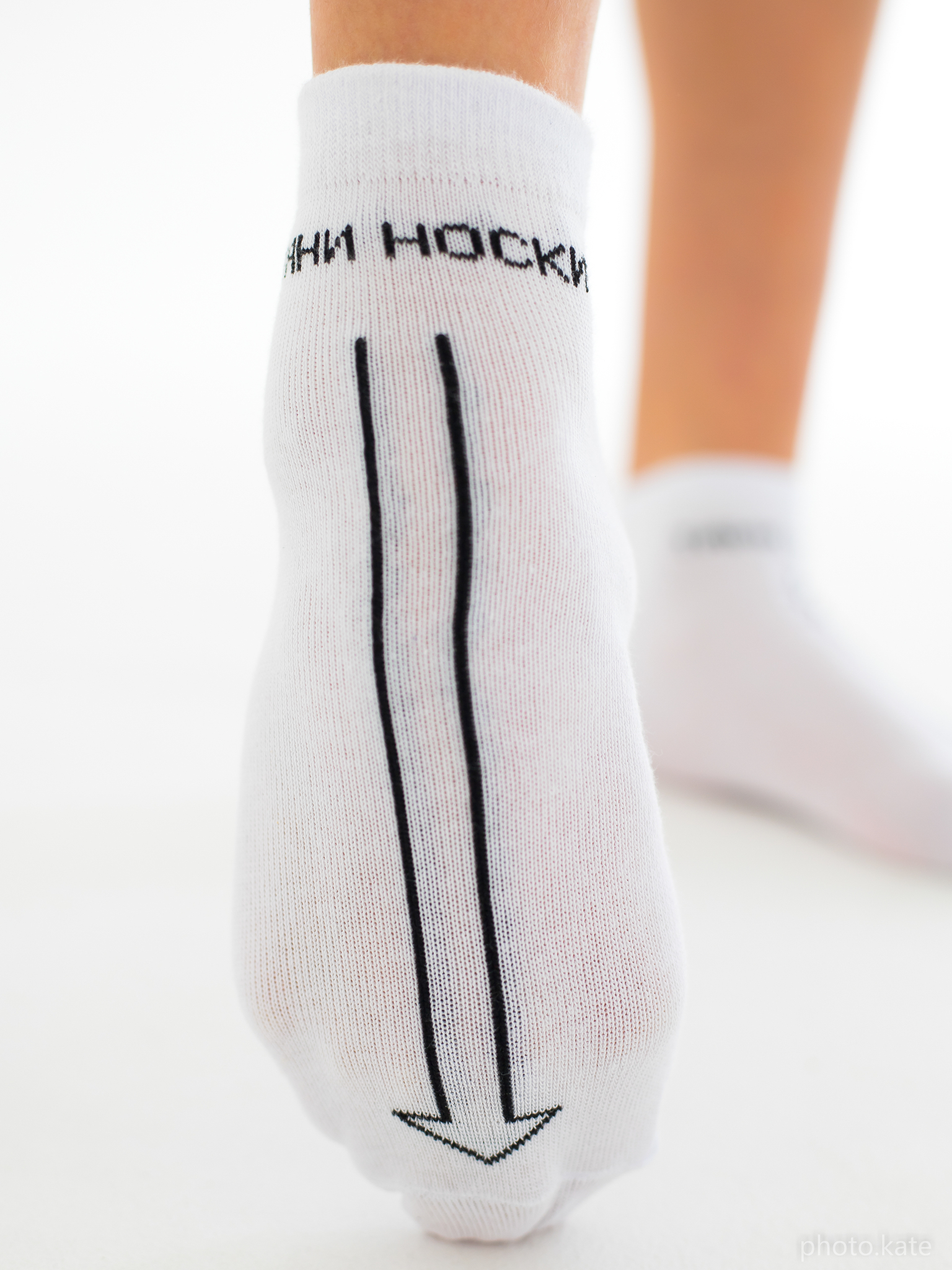 RIALITTA Training, Cotton socks, (Pull toes) White/Lime view 4