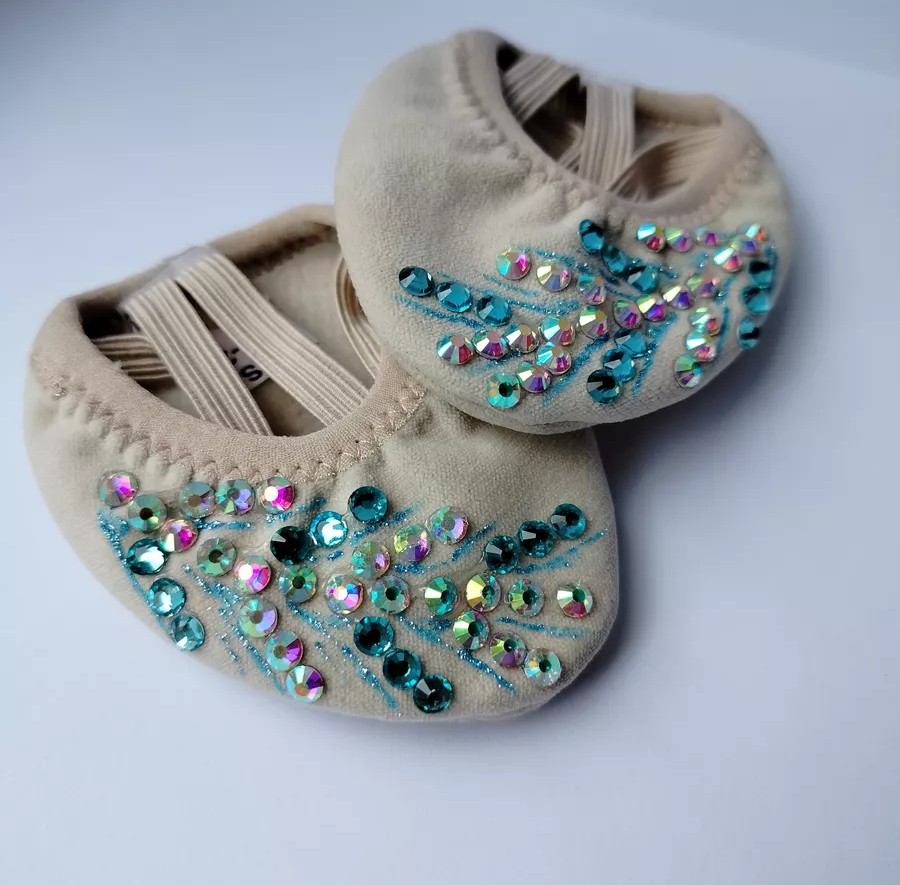RG Half Shoes Crystals (Turquoise) view 3