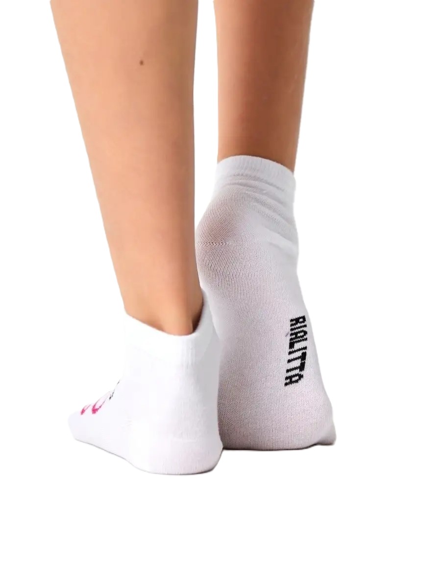RIALITTA Training, Cotton socks, White, (Gymnast) view 2