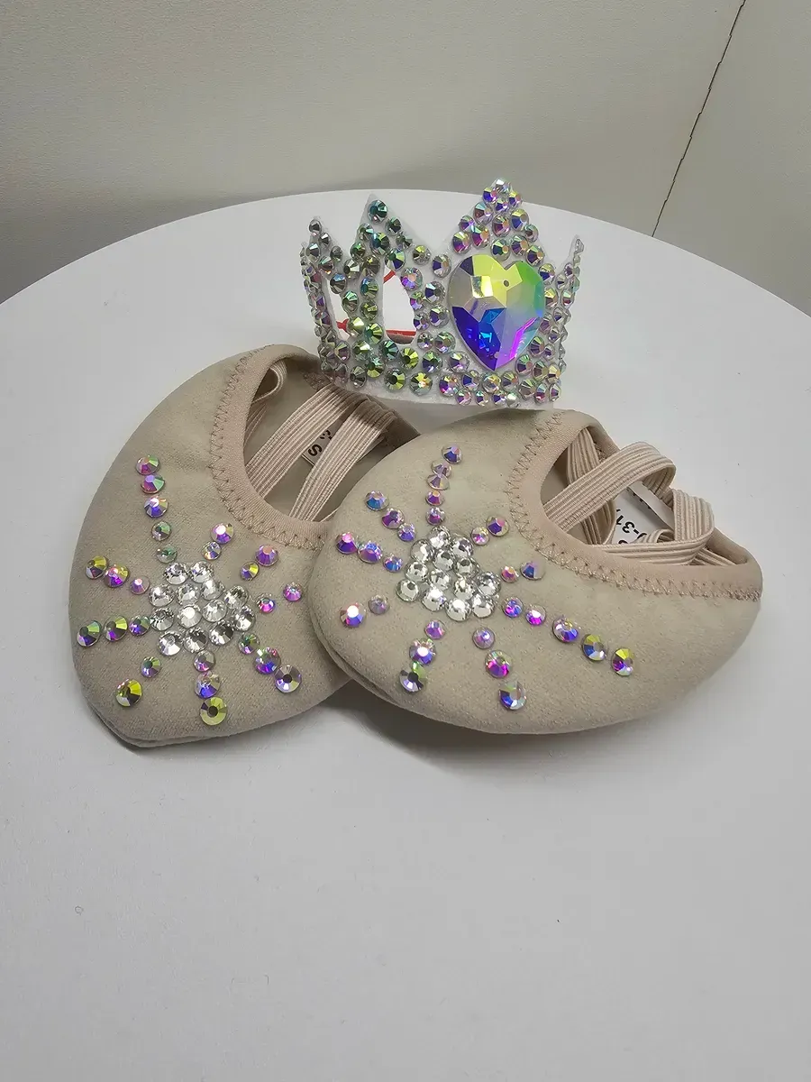 RG Set of Half Shoes & Tiara Crystals (Heart) view 7