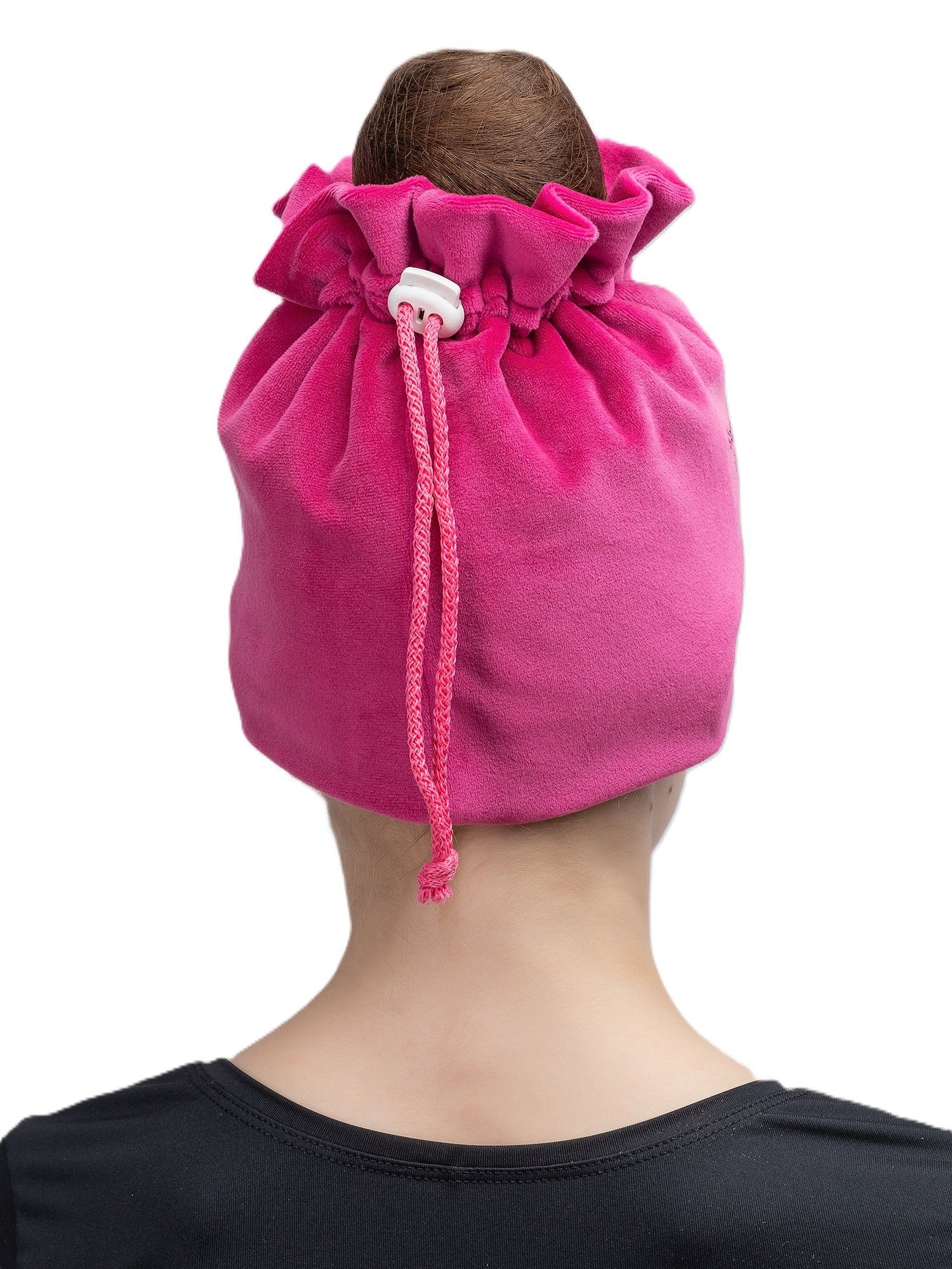 RIALITTA Velour RG Hat with  Rhinestones (FICHSIA)* view 2