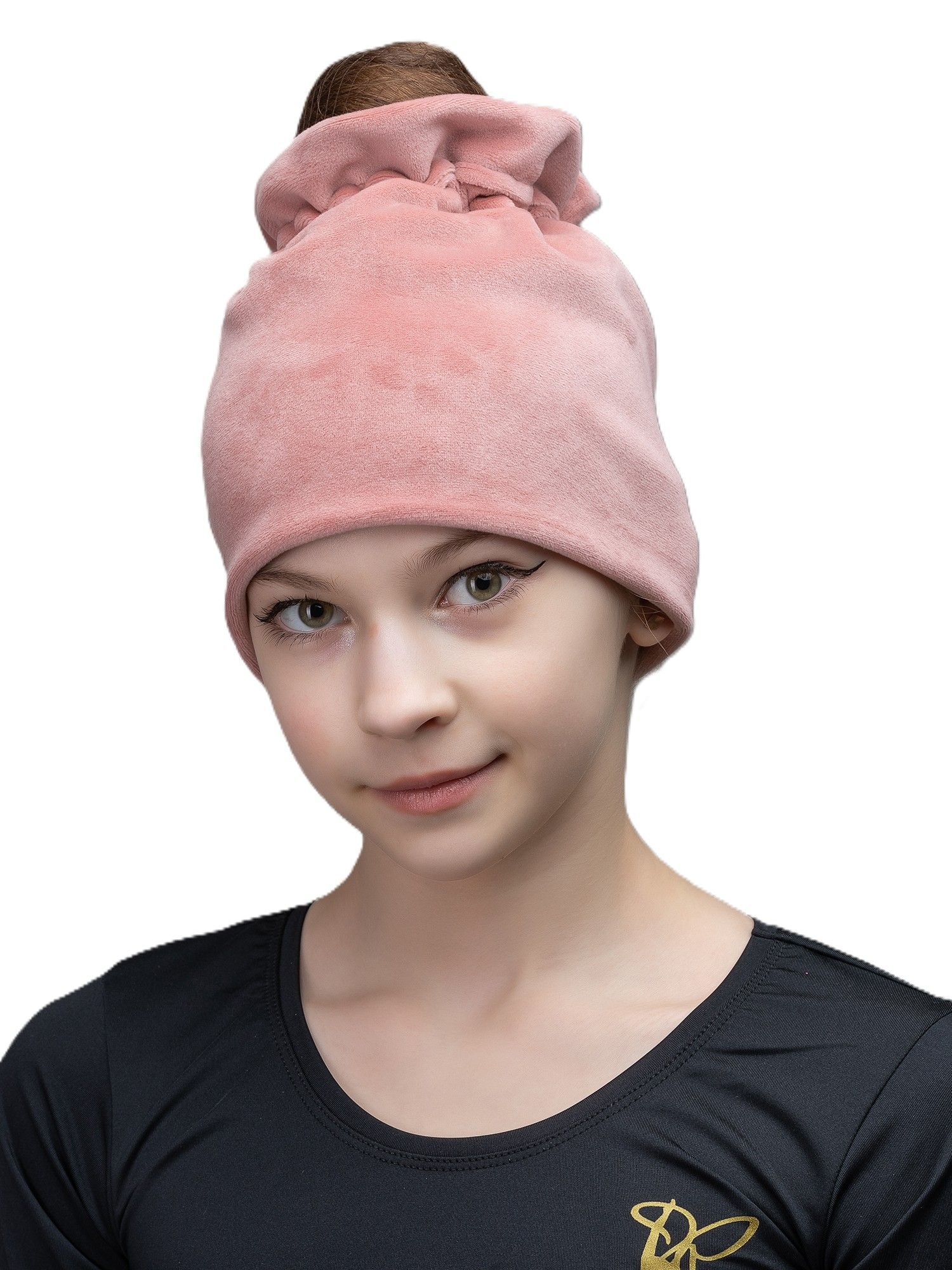 RIALITTA Velour RG Hat with  Rhinestones (PINK)* view 4