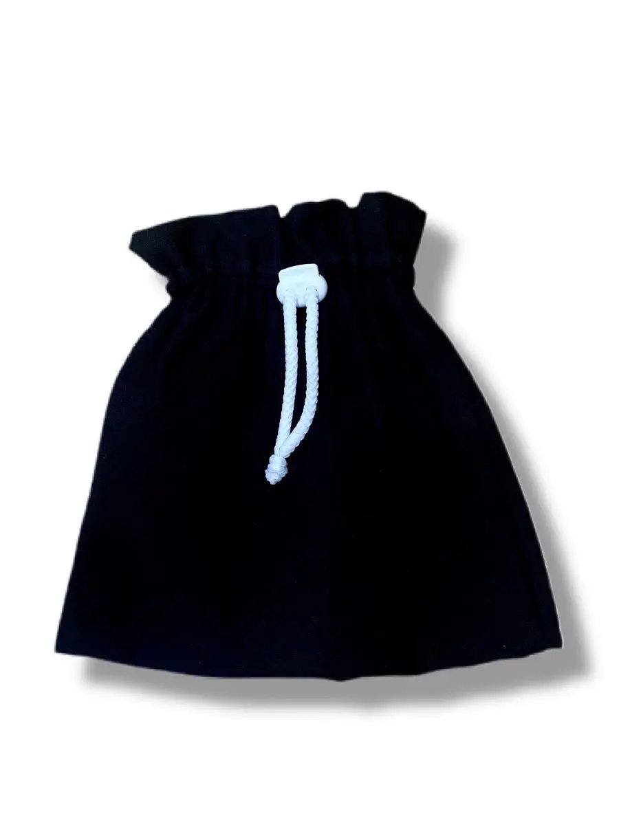 RIALITTA Cotton RG Hat with tie-in (BLACK-WHITE) view 3