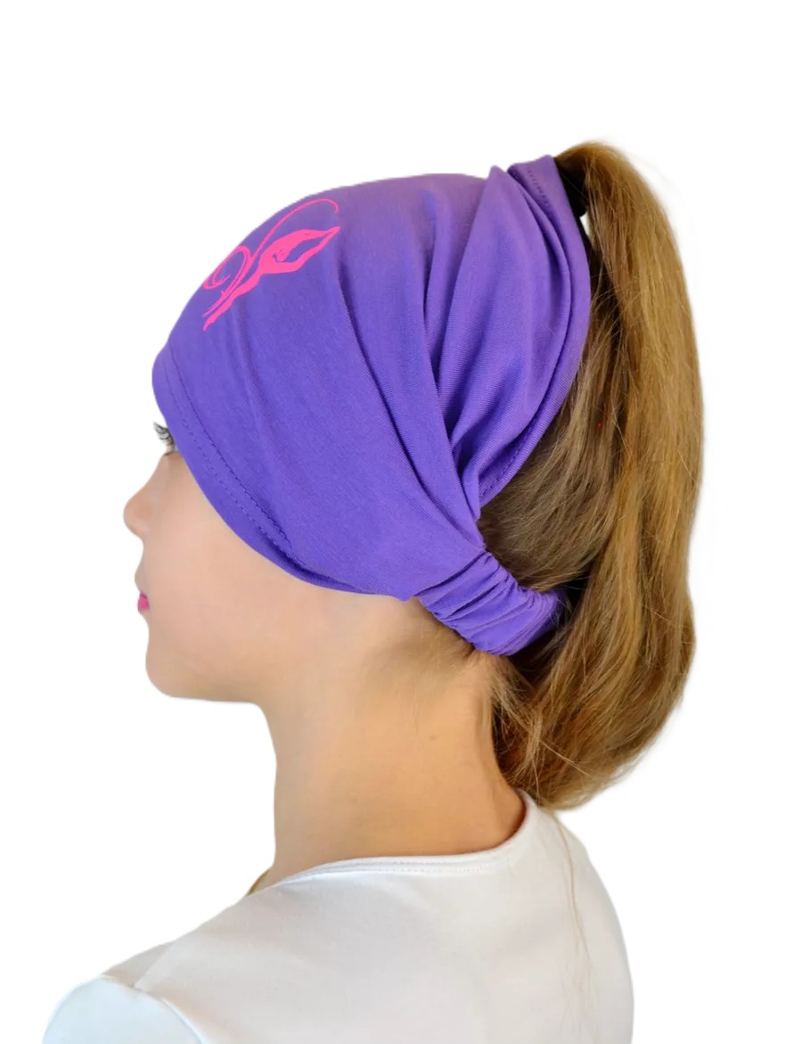 RG Cotton Headscarf/Bandana  (PURPLE-PINK) view 2