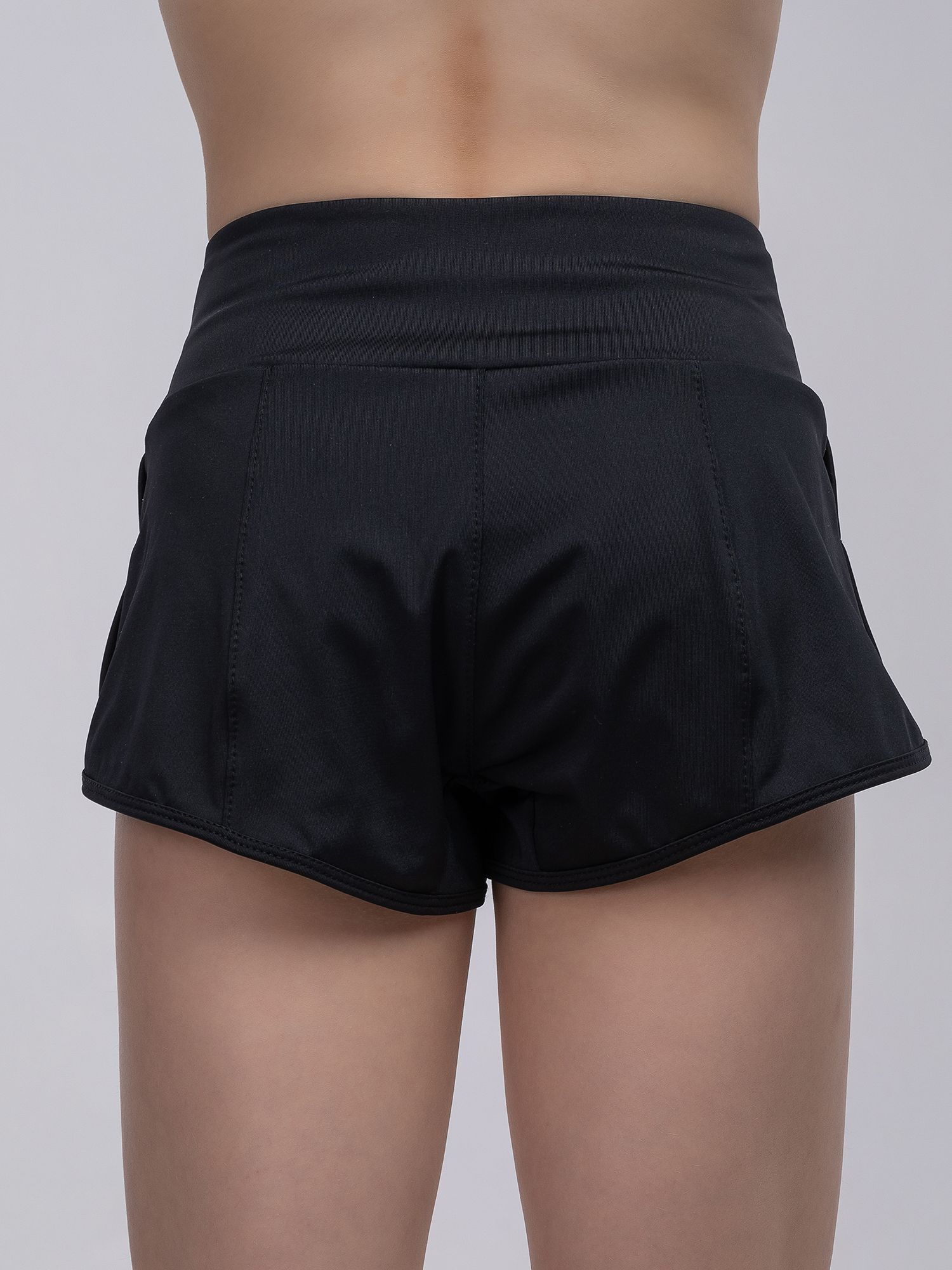 RIALITTA Double-layered shorts with briefs, Black (36-42) view 4