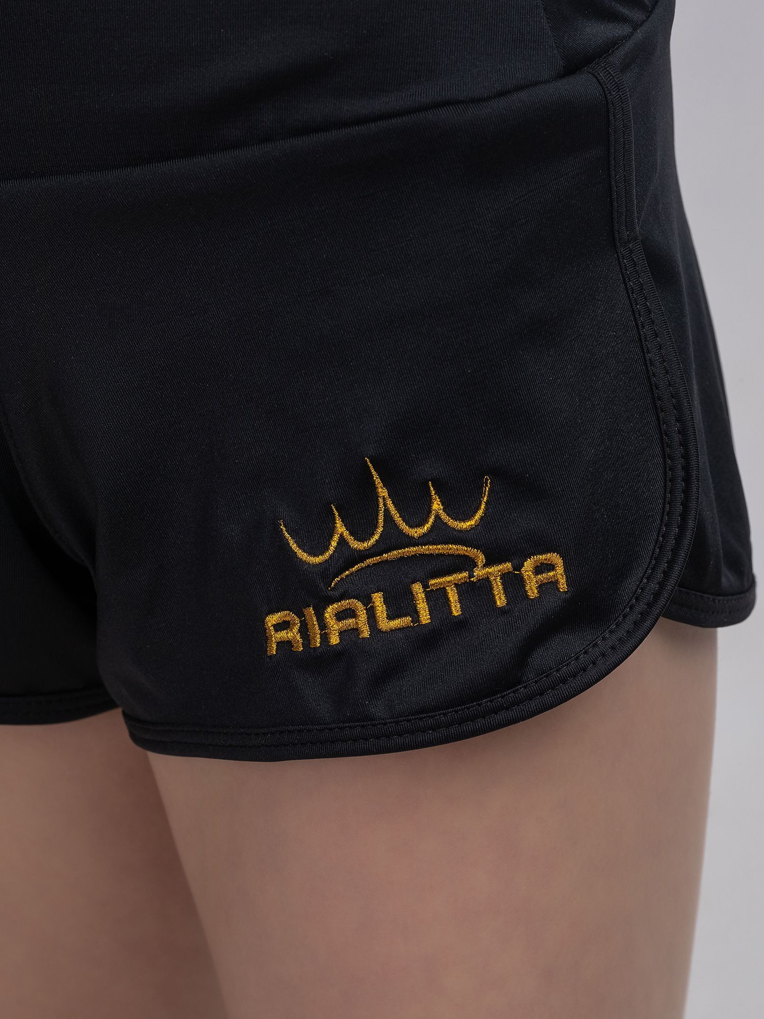 RIALITTA Double-layered shorts with briefs, Black (36-42) view 3