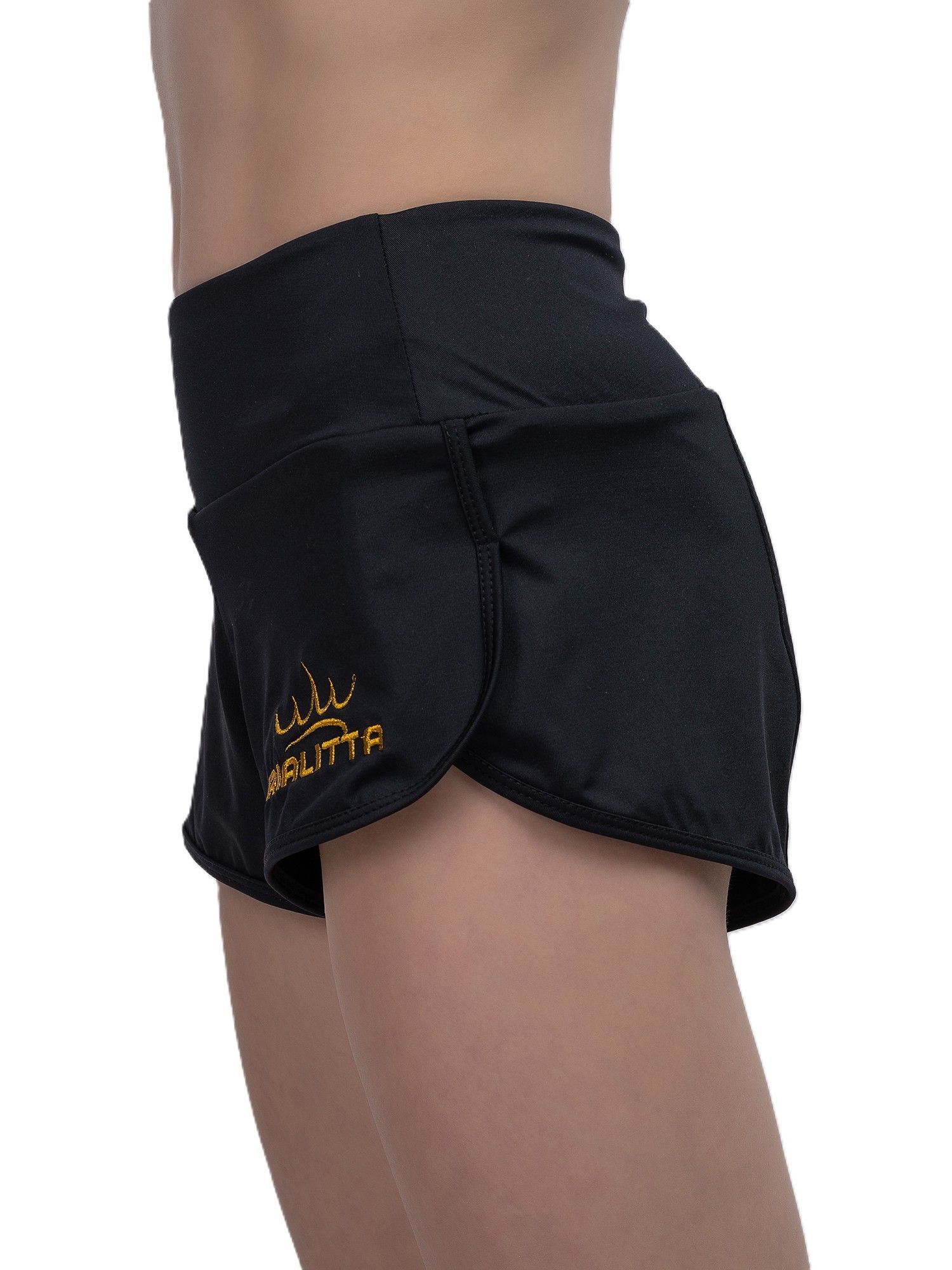 RIALITTA Double-layered shorts with briefs, Black (36-42) view 2