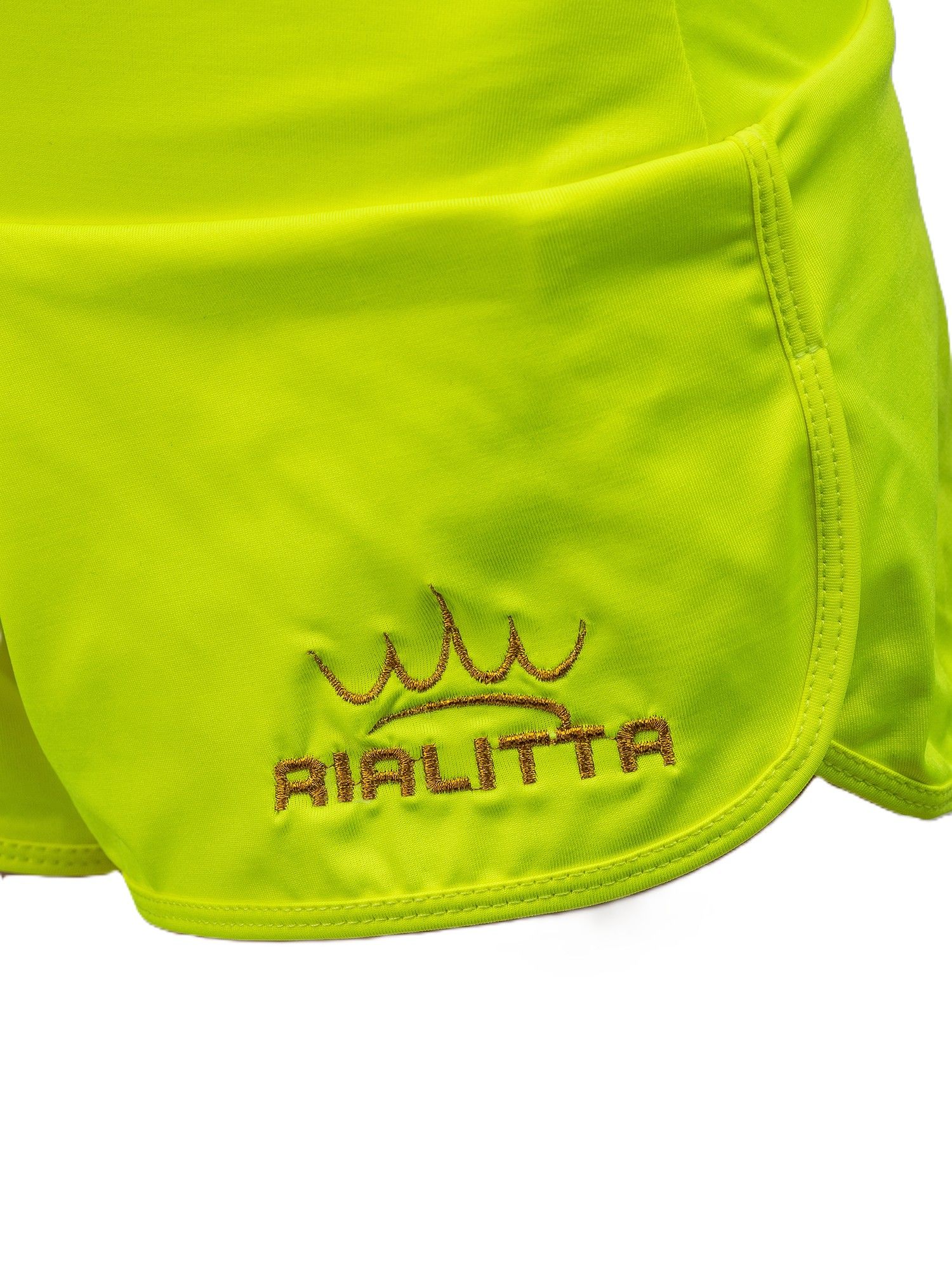 RIALITTA Double-layered shorts with briefs, Yellow Neon (36-42) view 3
