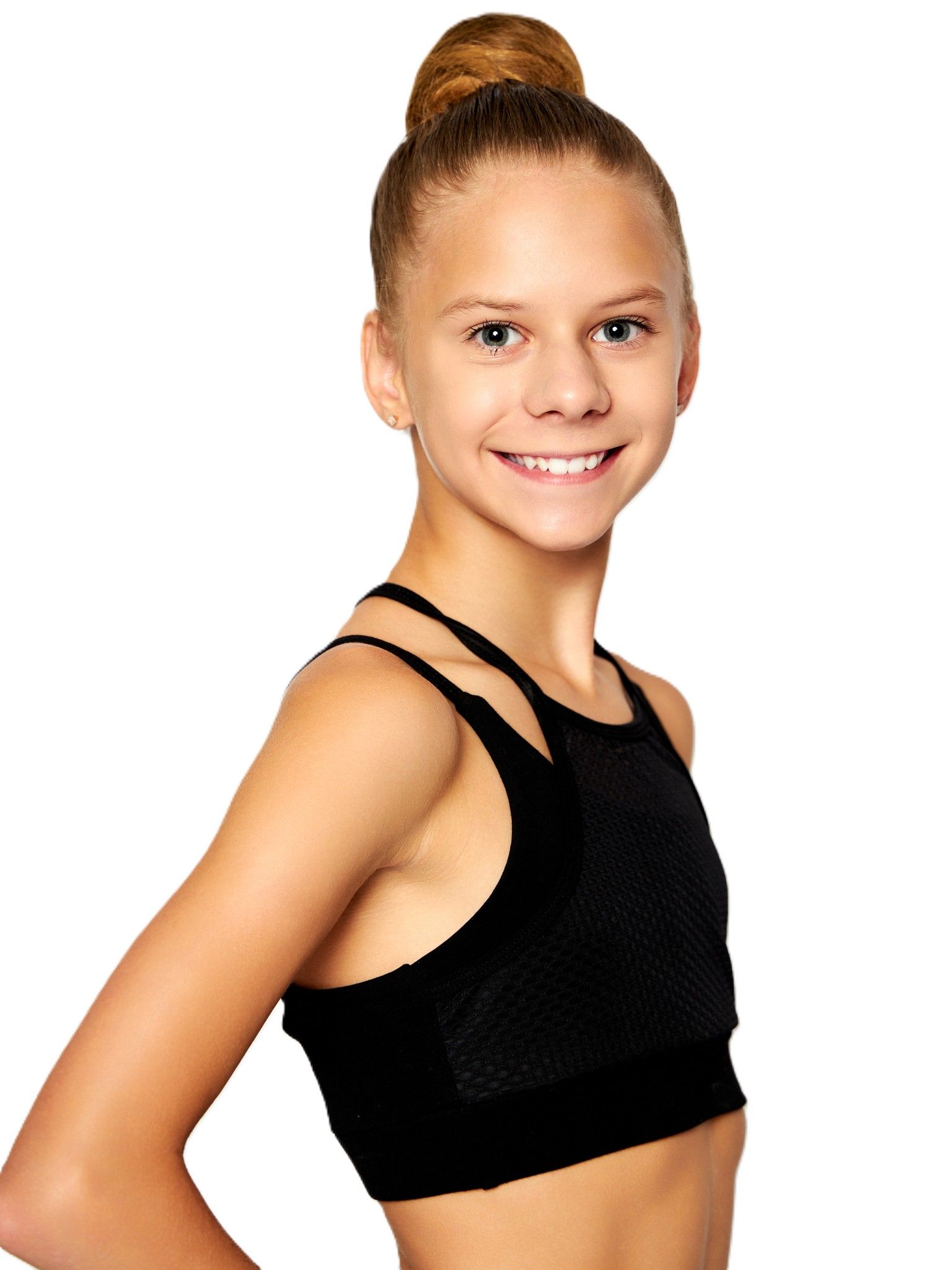 RIALITTA Top crossed straps, cotton (36-42) Black view 4