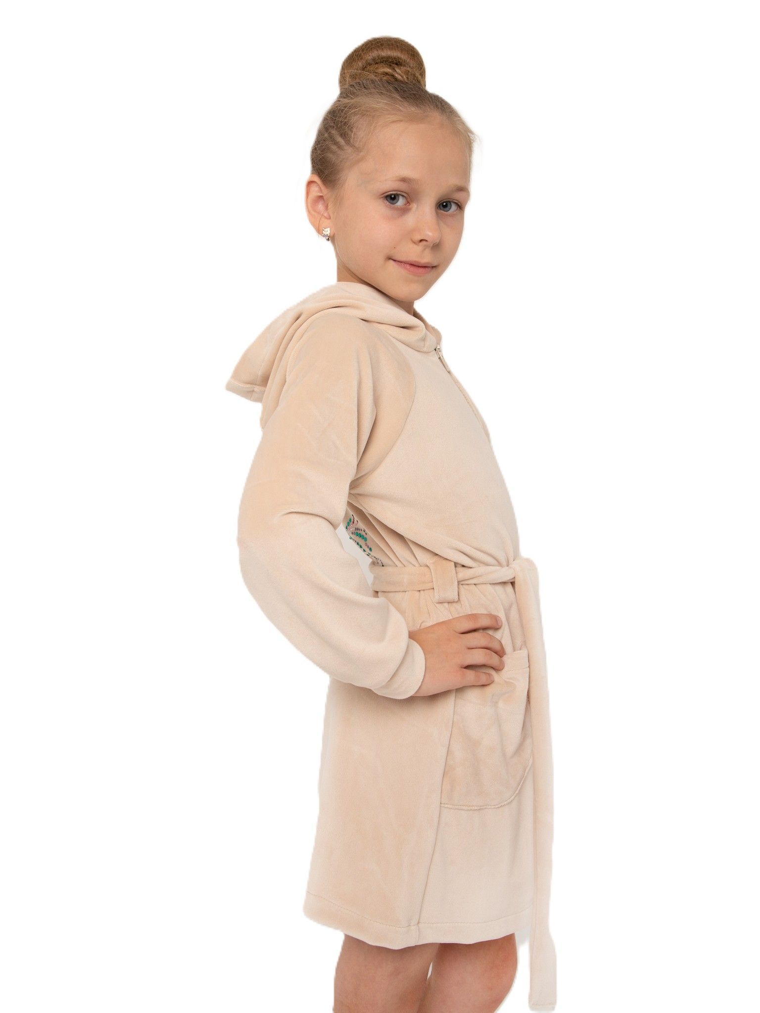 RIALITTA Robe, Rhinestones "Girl with Clubs" Beige (36-40)* view 2