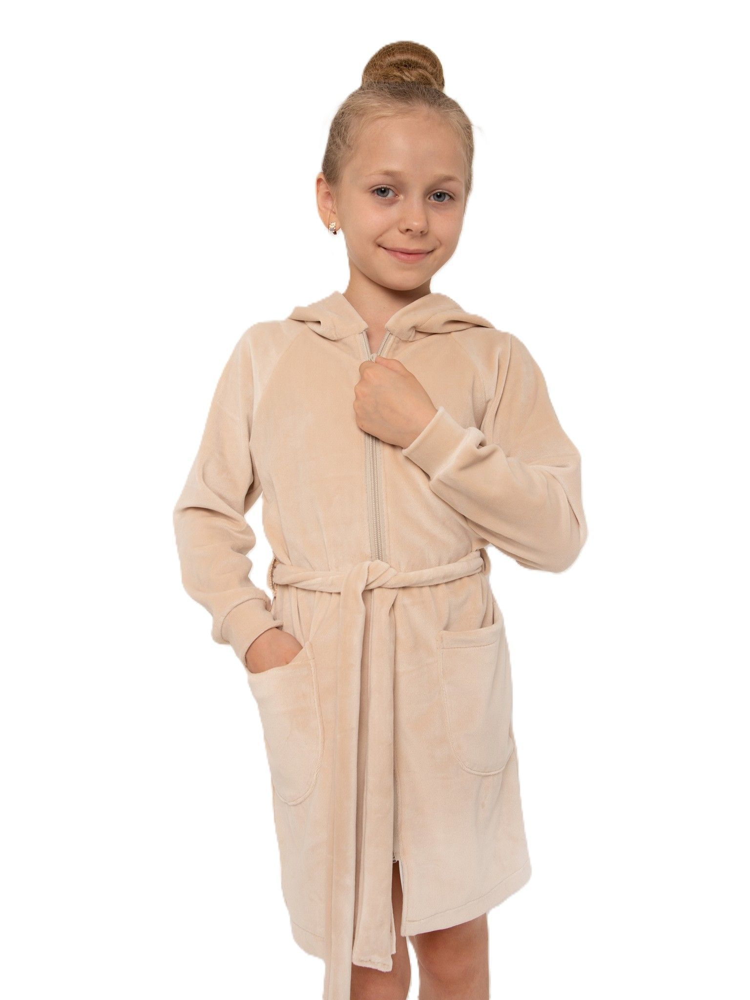 RIALITTA Robe, Rhinestones "Girl with Clubs" Beige (36-40)*