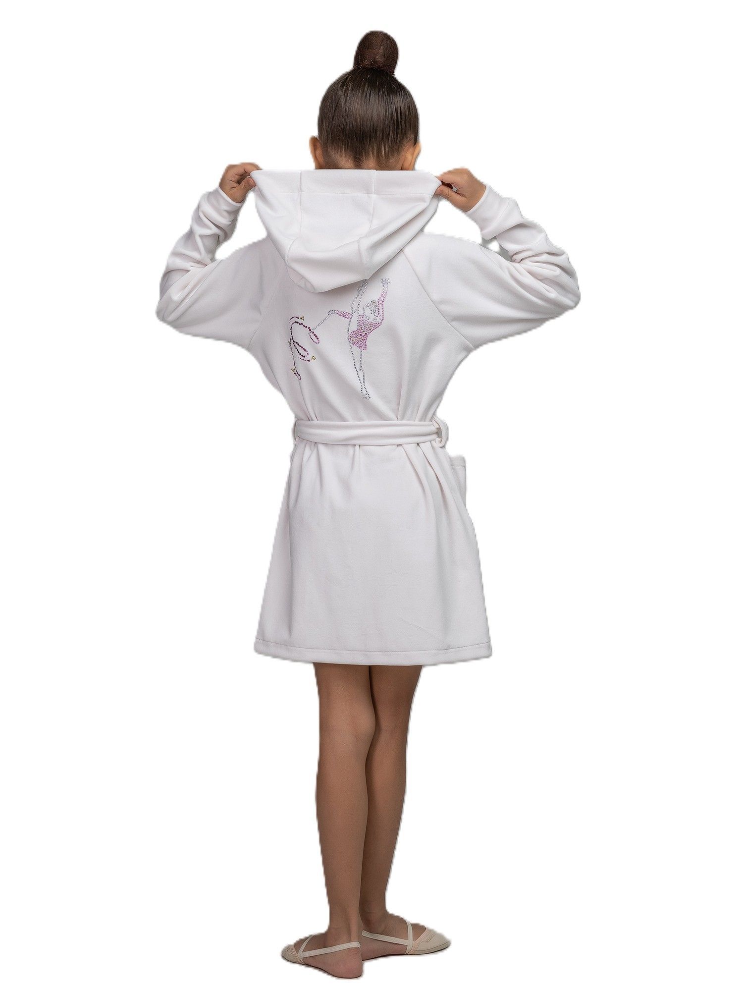 RIALITTA Robe, Rhinestones "Girl with Ribbon" White (36-40)* view 2